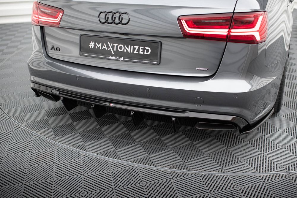 Дифузьор за задна броня Maxton design за Audi A6 C7 (2014-2017)