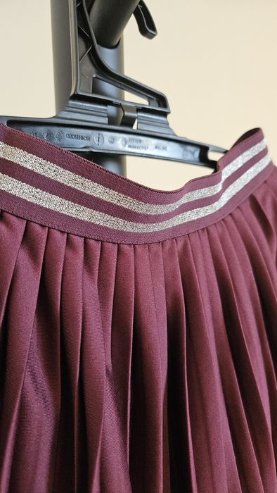 Плисирана тъмно лилава пола Sergent Major 110см