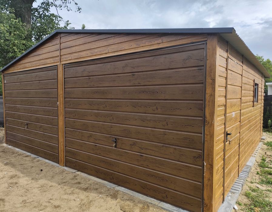 Garaj 6 m × 6 m Stejar Auriu sau Nuc Producător Direct