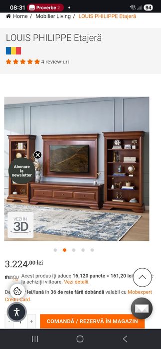 Mobila Mobexpert Louis Philippe