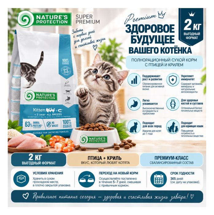 Корм для котенок