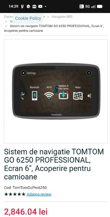 TomTom Go Professional 6250