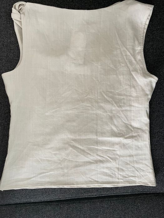 Mango дамска асиметрична и драпирана блуза