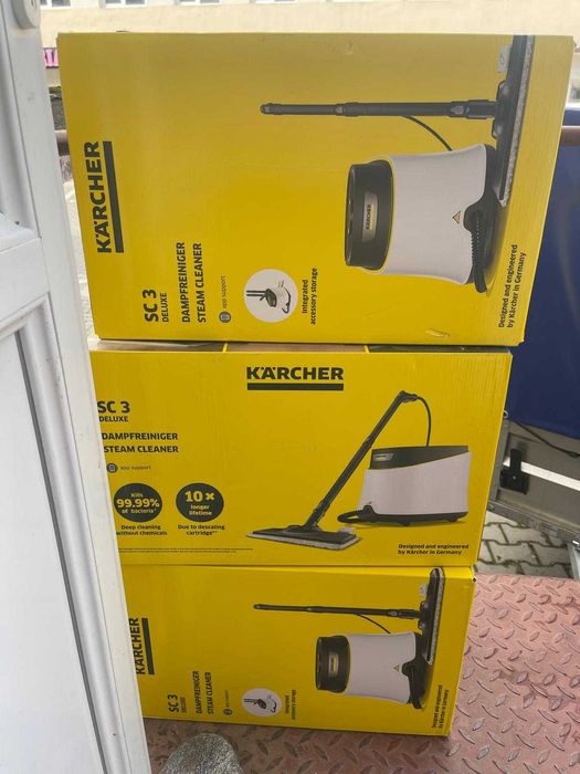 Aparat de curățat cu abur Karcher SC 3 Deluxe, 1900W, 1 l, alb