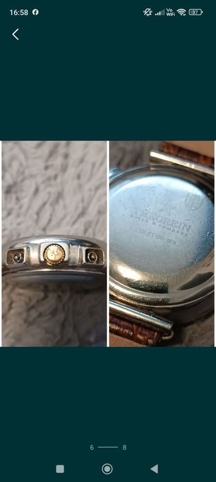 Ceas Bărbătesc Chronograph Automatic Theorein Saltarello Gold/Steel