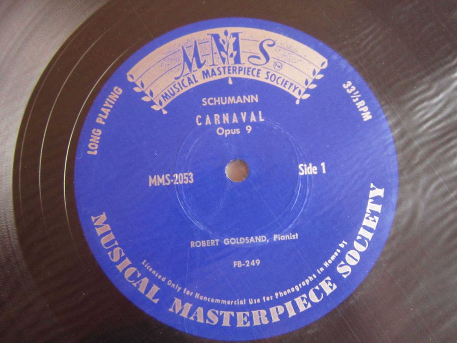 cadou rar vinil Schumann Carnaval Robert Goldsand ‎made USA 1960 (nou)