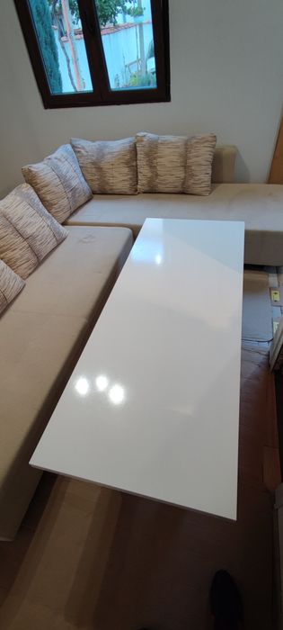 Ъглов диван + холна маса