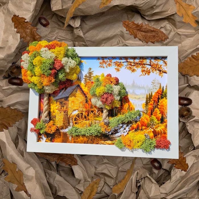 Живи картини/пана със скандинавски мъх