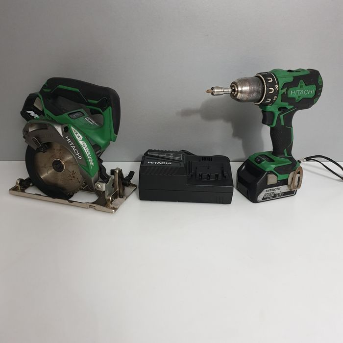 Set Hitachi Filetanta + Circular de mână 18V