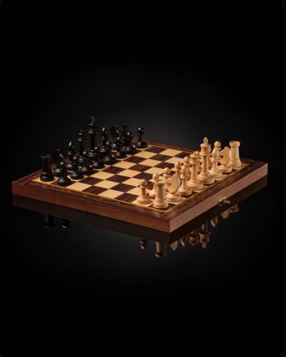 Деревянные шахматы набор