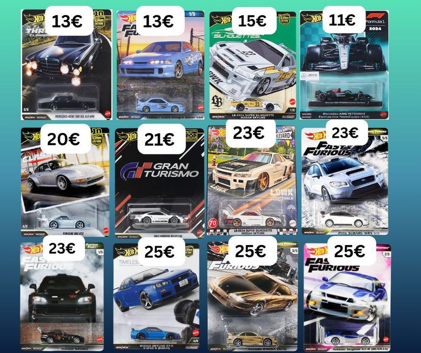 Hot Wheels, Matchbox и Majorette колички