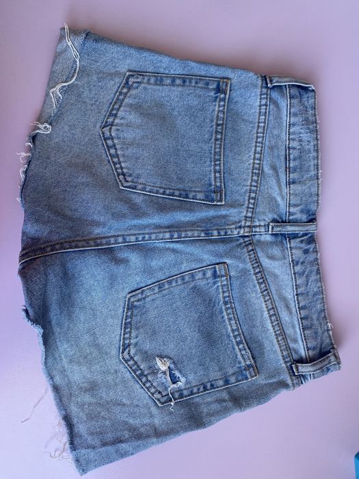 Къс дънков панталон H&M