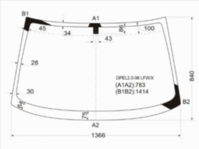 Стекло лобовое Opel Vectra