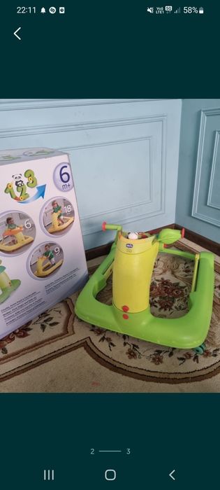 chicco ходунок  3в1 качество мощь