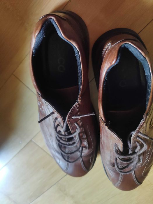 Pantofi casual bărbați piele naturala maro ECCO 45/46