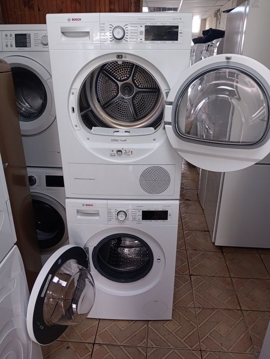 Комплект пералня и сушилня с термопомпа Бош Bosch Serie 8 A+++Гаранция