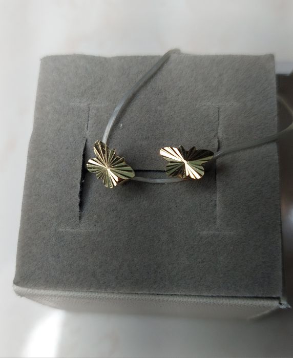 Серьги пусеты золото 585 пробы