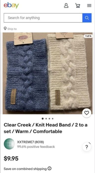 Новая теплая повязка на голову из США