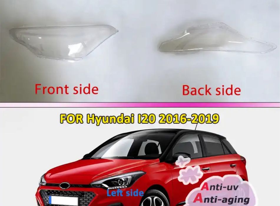 sticla far hyundai i20 2016-2019
