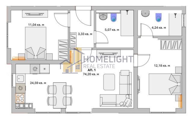 Продава се Тристаен апартамент в София, Малинова долина - 143 кв.м за 1366 €/кв.м - Снимка #4