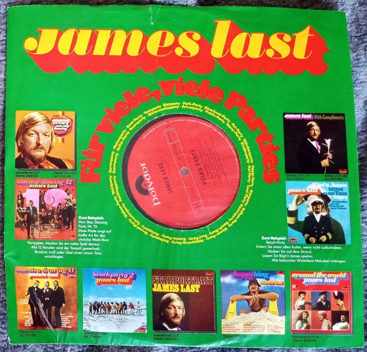 Грамофона плоча James Last "Polka party".1971 Warner Bros