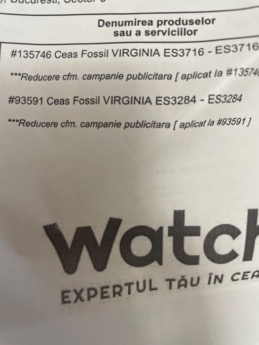 Ceas Fossil Virginia ES3284 dama