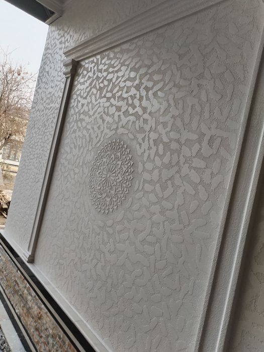 Travertin fasad ishlari