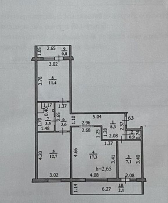 Продам 3-х комн.кв.Аксай