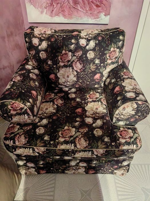 Диван с функция за сън и фотьойл