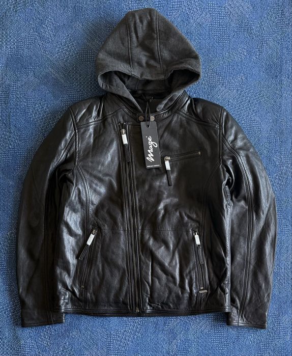 Maze Biker Leather Jacket ОРИГИНАЛНО мъжко яке естествена кожа - M-L