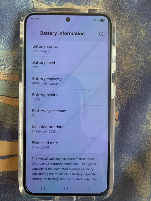 Samsung s25 128GB Без забележки