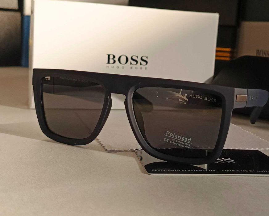 Очки Hugo Boss Lux Матовые Чёрная оправа матовая С Полиризацией