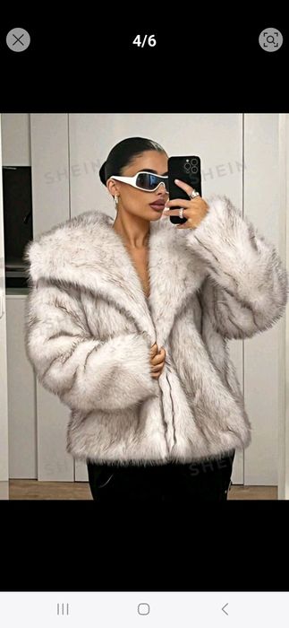 Geaca dama, noua, L, blanita, alba