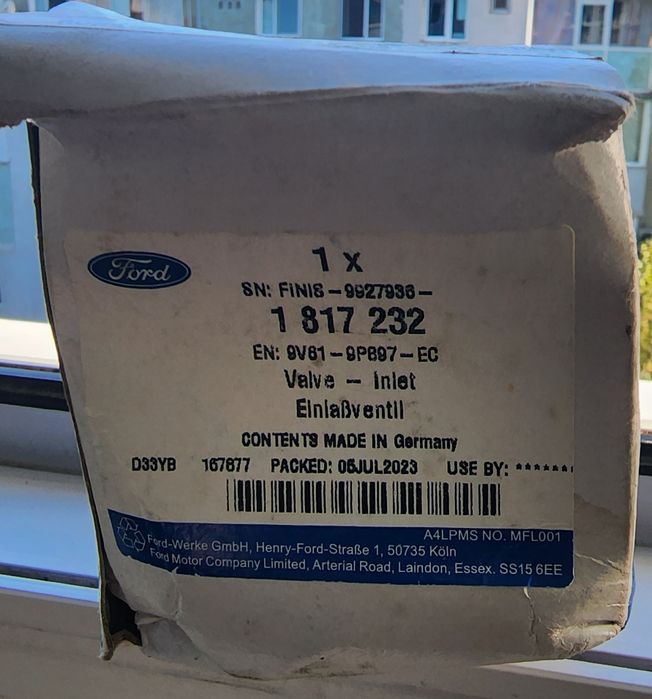 Vând supapa alimentare ford