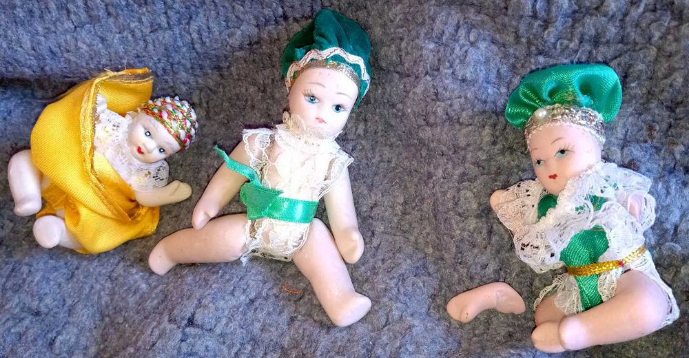 Порцеланови кукли. 3 бр. Италия