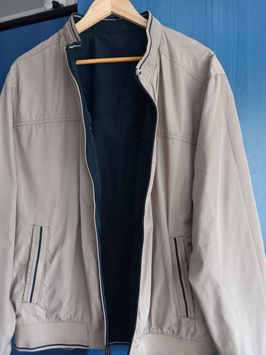 Vand geaca bomber cu 2 fete  primavara-toamna 3xl