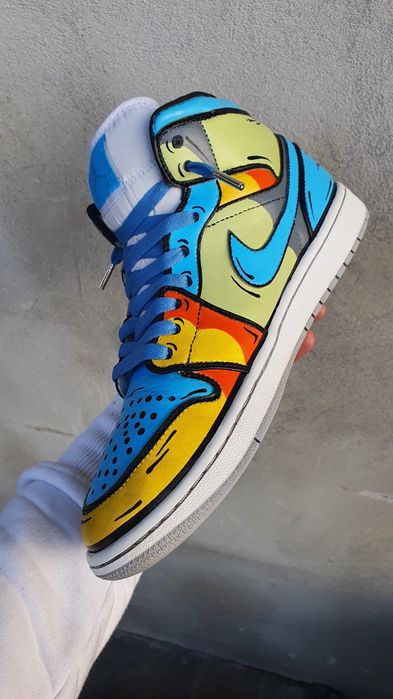 Nike Jordan 1 High Wolf -Custom Made