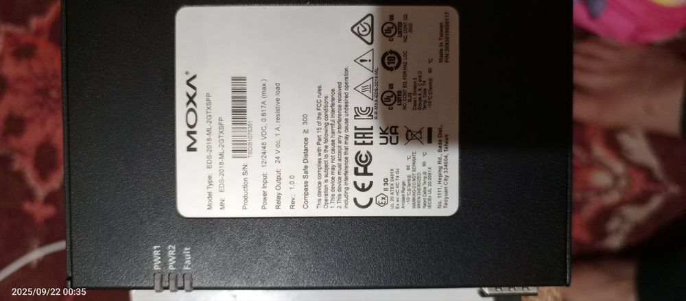 Moxa Swich internet lan