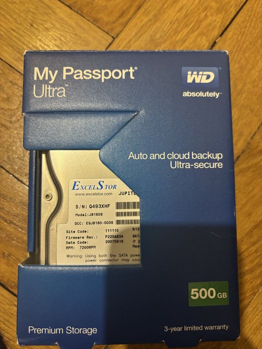 Hard Disk Extern WD My Passport Ultra – 500 GB – NOU