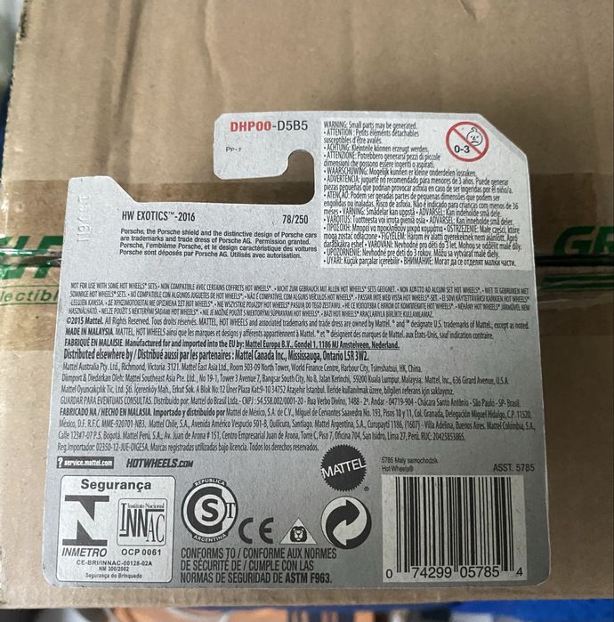 Hot wheels Porsche 911 Gt3 Rs first edition