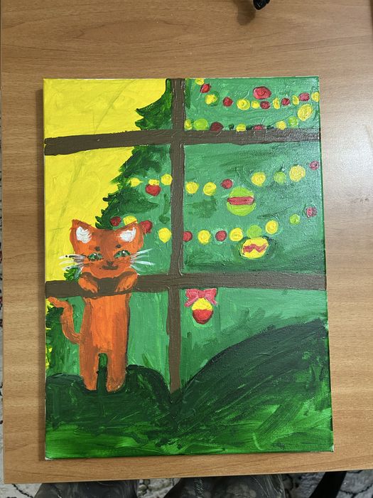 Рисунки на холсте детские