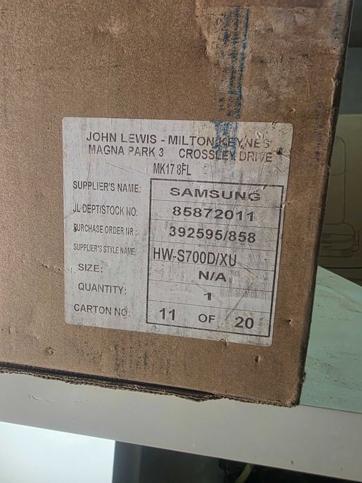 Soundbar samsung s700d