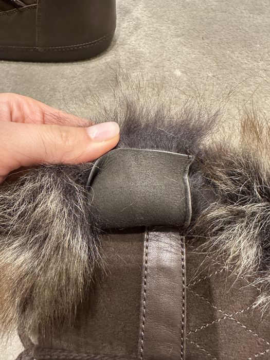 Cizme zapada piele Massimo Dutti, mas. 37, blana naturala