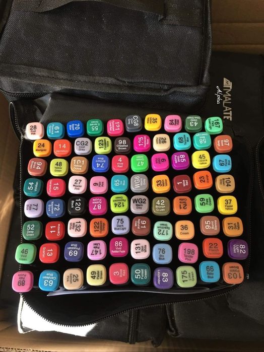 Комплект маркери с алкохолна основа