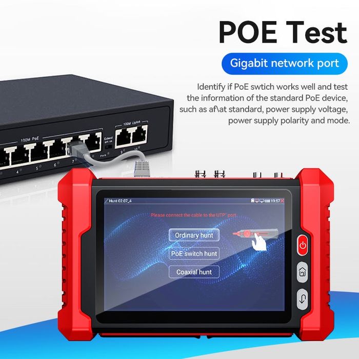 Многофункциональный тестер Noyafa NF-IPC728HSO CCTV – 8" Full-HD