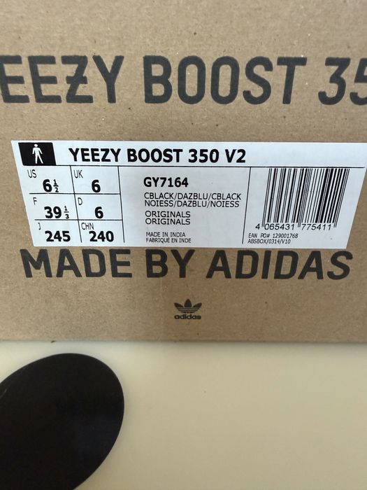 Adidas Yeezy Boost 350 V2 Black Blue (оригинал)