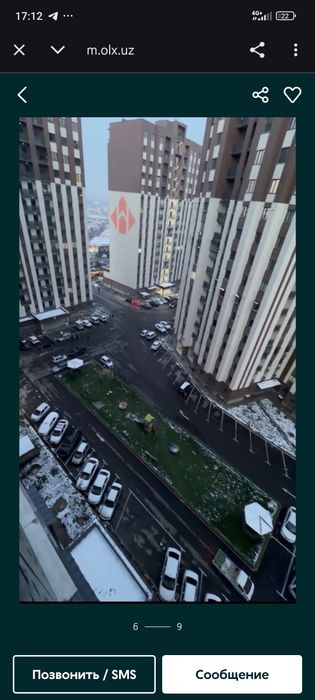 Uy sotiladi 2xonali 62.83 kv.m2 urigzor residinsda