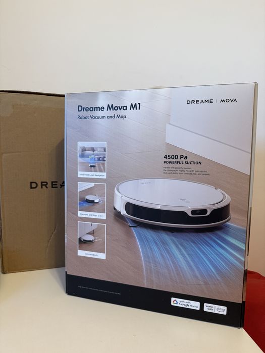 Aspirator robot + Mop Dreame Mova M1 – NOU, 4500Pa, LiDAR