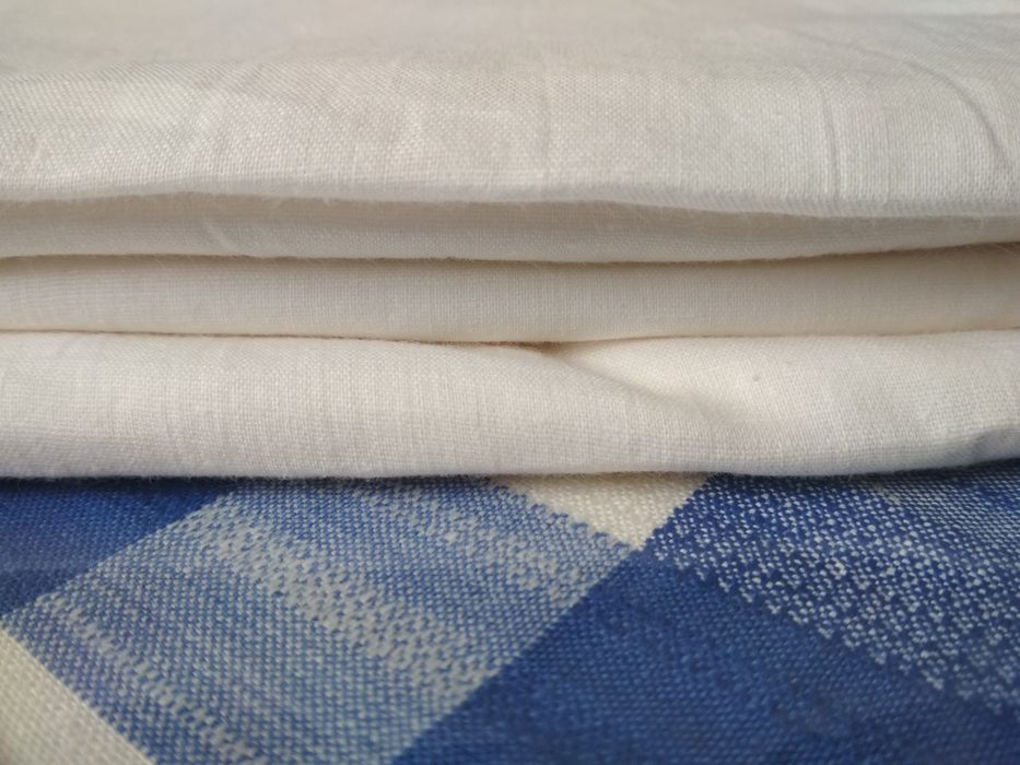 Ткань,хлопок белого цвета 7,5 м