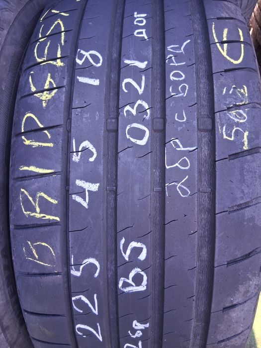 225 45 18 BRIDGESTONE 2бр летни дот 2021г